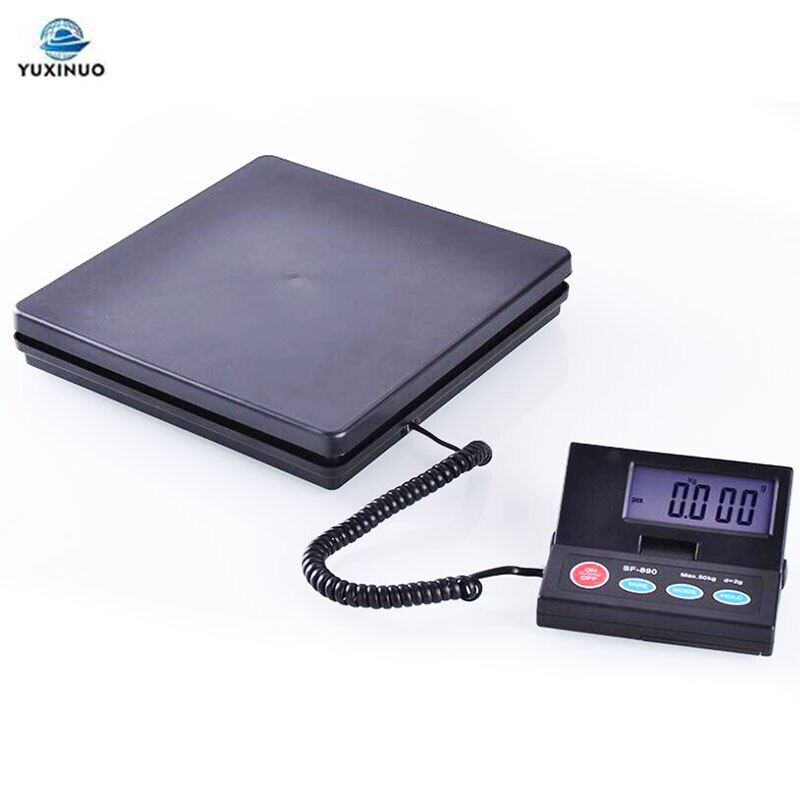 SF890 50KG/2G LCD Electronic Shipping Scale Package Postal Floor Scale Weighing Luggage