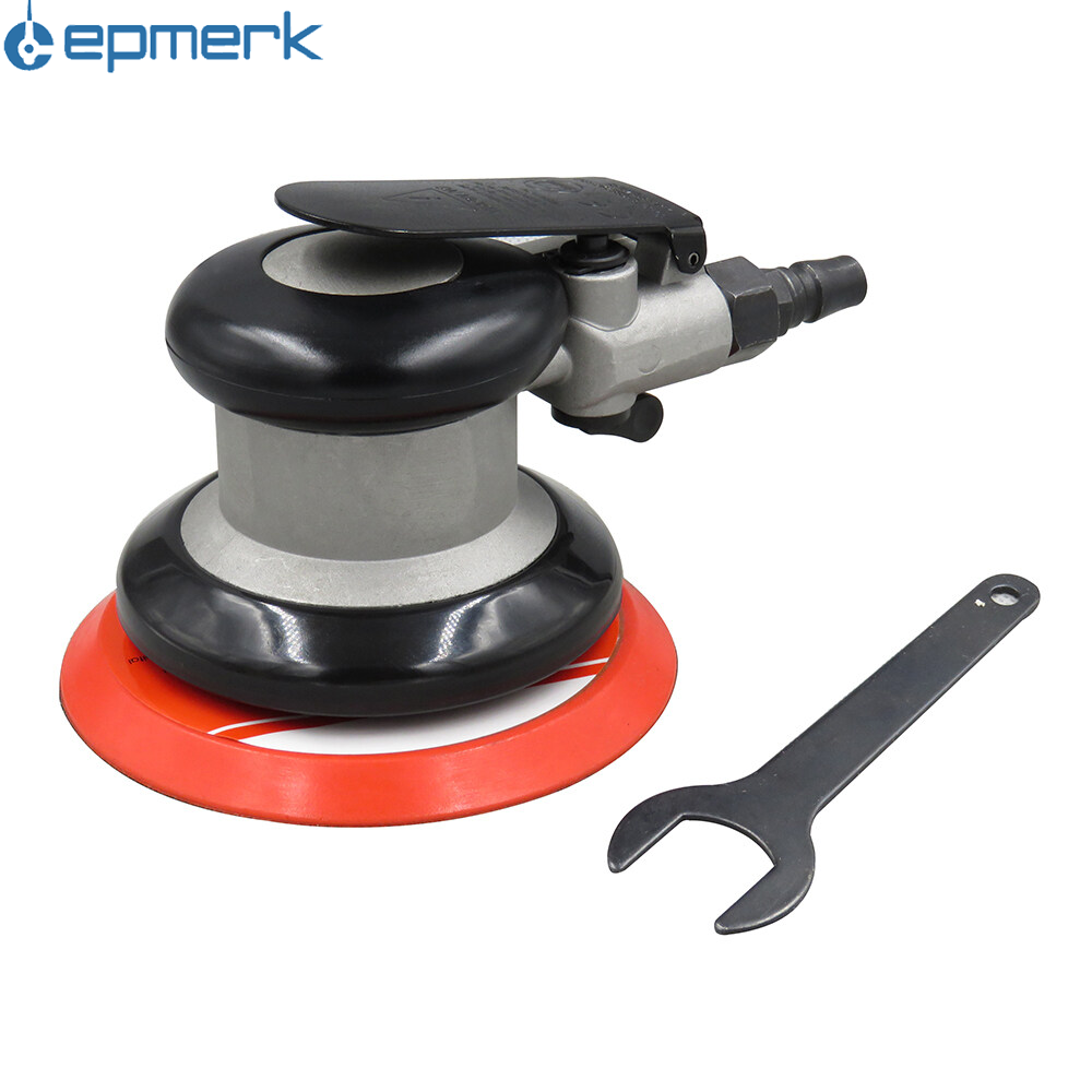 Lepmerk Pneumatic Sander Pneumatic Polisher Air Sander 5'' Air Palm Orbital Sander Grinder Sanding Machine Tool EU
