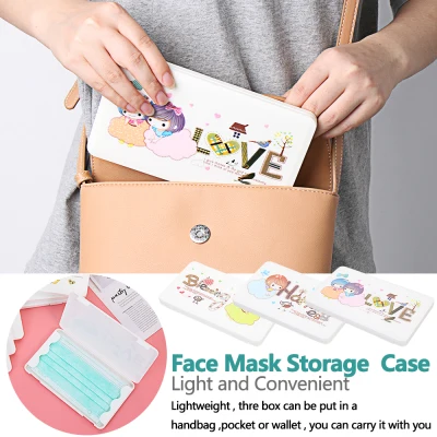 【Ready Stock/COD】Face Mask Storage Case Portable Box Travel Organizer