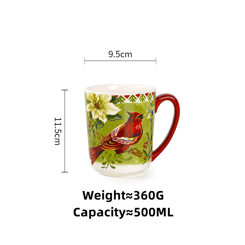 Omk Mỹ redbird loạt 500ml Cốc gốm cốc cà phê