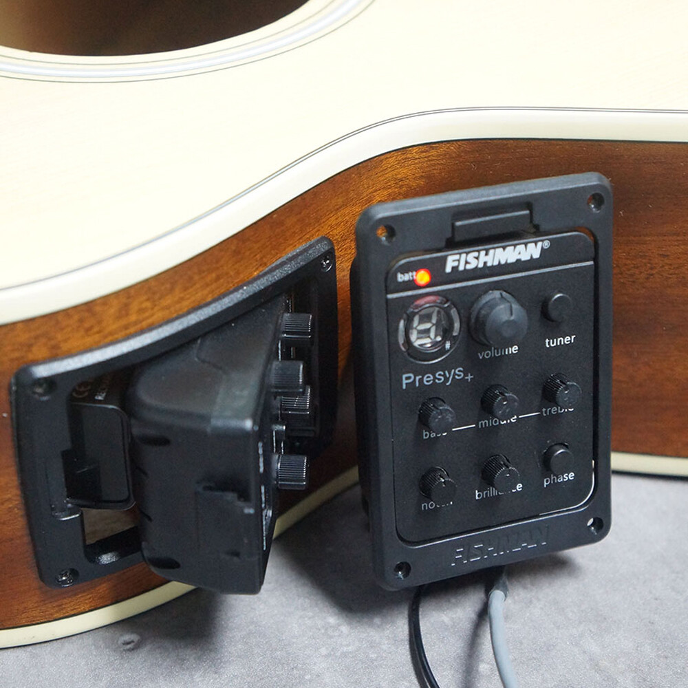 For FISHMAN 201 EQ Equalizer Onboard Preamp Guitar  Tuner Piezo Pickup