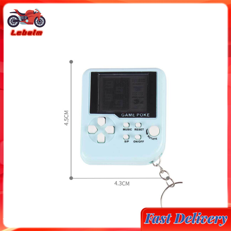 Lebalm【Ready Stock】Mini Handheld Electronic Game Toy Multicolor Cute Key Chain Pendant Nostalgic Toy