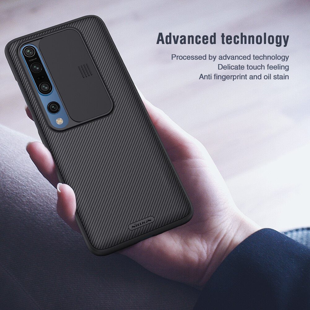 Nillkin CamShield Cases for Xiaomi Mi 10 / Mi 10 Pro 5G PC Black Slide Mirror Phone Cover Camera Protection Case