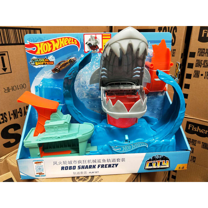 hot wheels robot shark