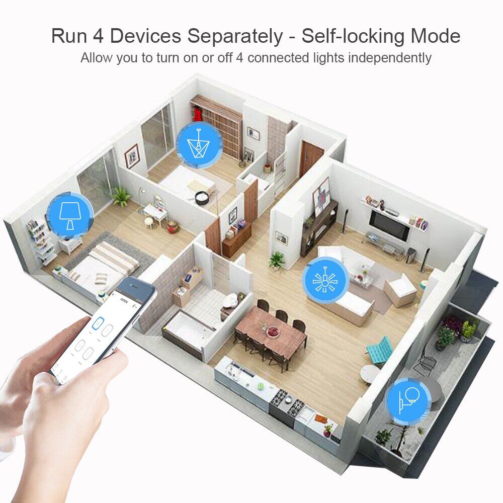 [HOT 2023] Tuya Smart Remote Control Wireless Wifi Switch Module 1/2/4CH DC 7-32V 5V 12V 24V 220V RF Receiver 10A wifi Relay For Alexa DIY