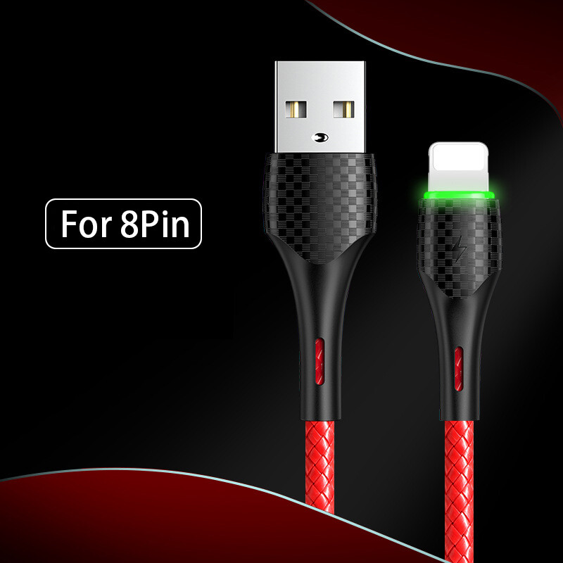 VAORLO 3A Fast Charging Cable Data Cable Type-C USB-C Micro Lightning usb charger cord For iphone Huawei Xiaomi Android charger Line Alloy Protection Nylon Cable Quickly Charging Cable
