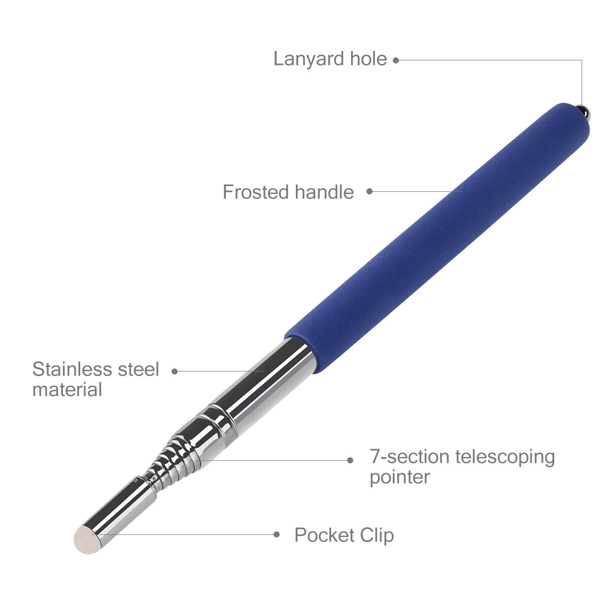💖💖💖Pickegg Hand Pointer Extendable Telescopic Retractable Pointer Handheld Presenter Classroom Whiteboard Pointer