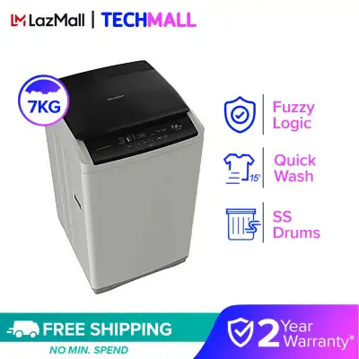 Sharp 7kg Top Load Fully Auto Washing Machine ES718X