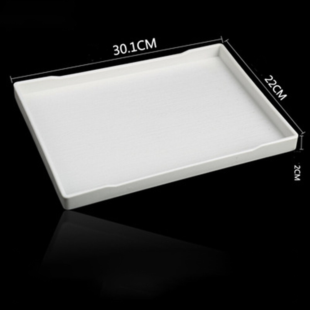 Nhựa Hình Chữ Nhật Melamine Tea Coffee Snack Thực Phẩm Phục Vụ Khay Nhà Hàng Khay