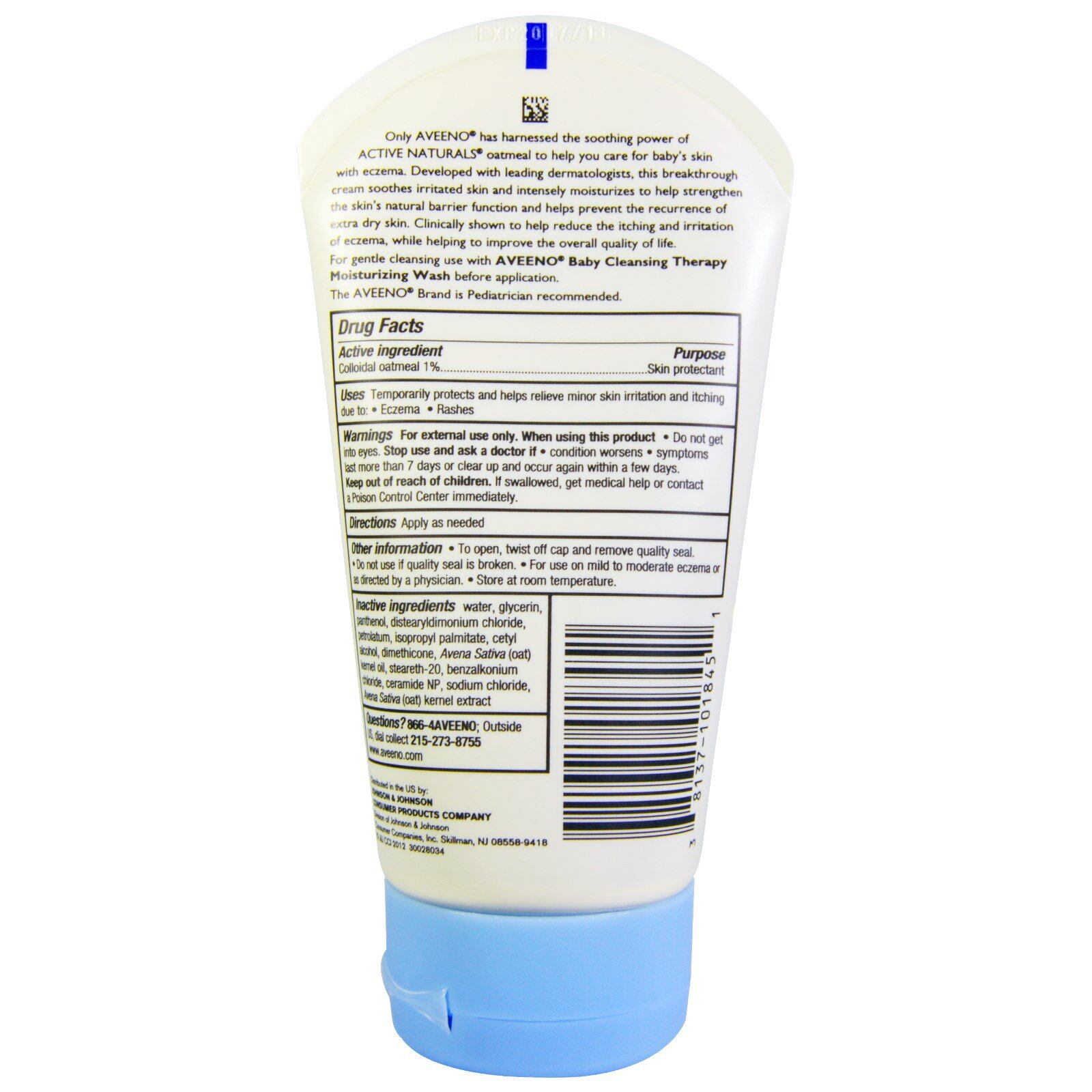 aveeno baby ingredients