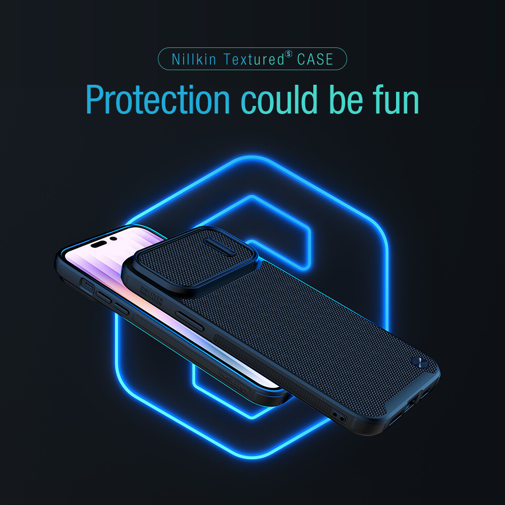 Nillkin Tectured's Case for iPhone 14 Pro Max iPhone 14 Max iPhone 14Pro 6.1'' 6.7'' Case TPU+PC Nylon Fiber Cover soft and hard combination Flexible soft Armor Back Cover