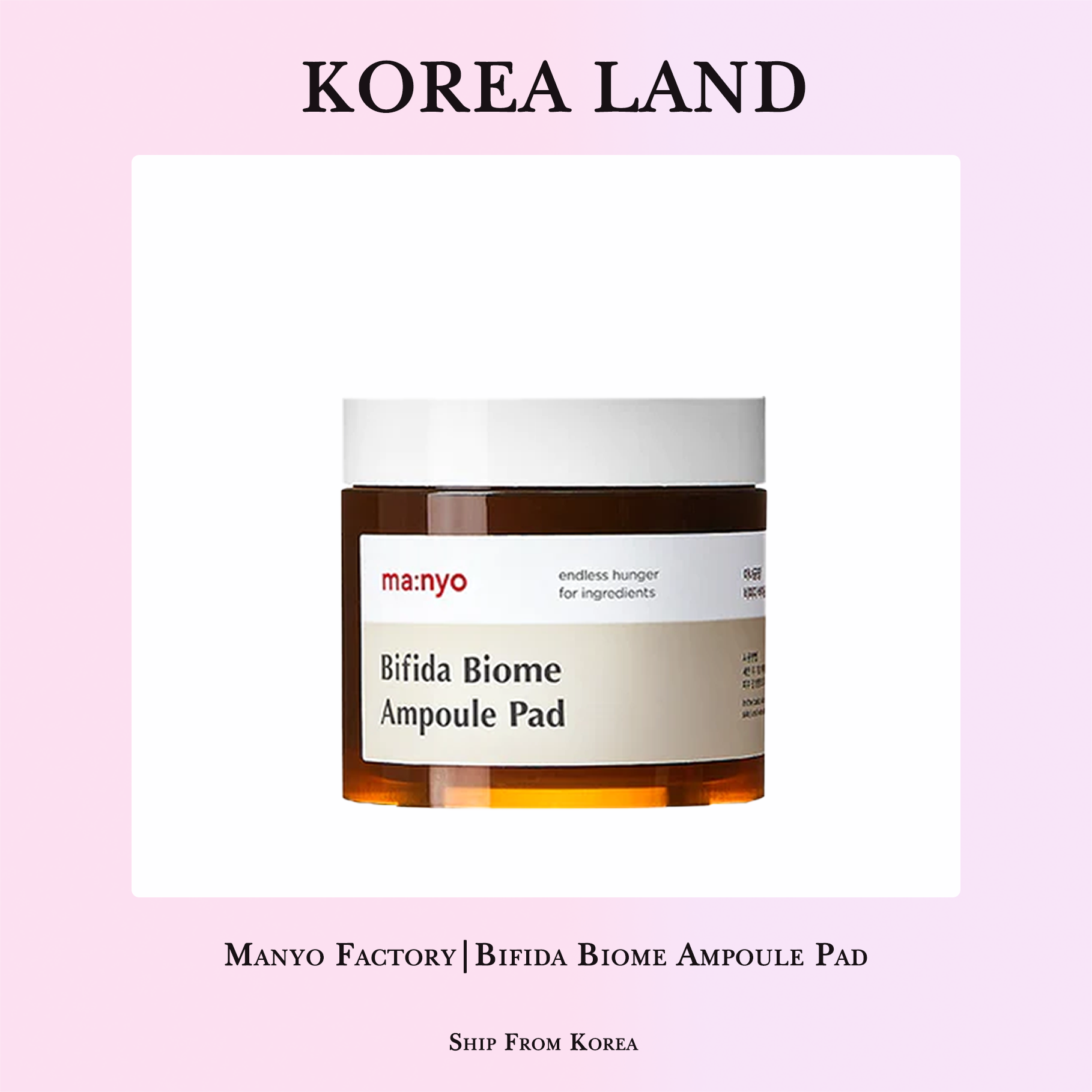 Manyo Factory | Bifida biome Ampoule Pad (70 tờ)