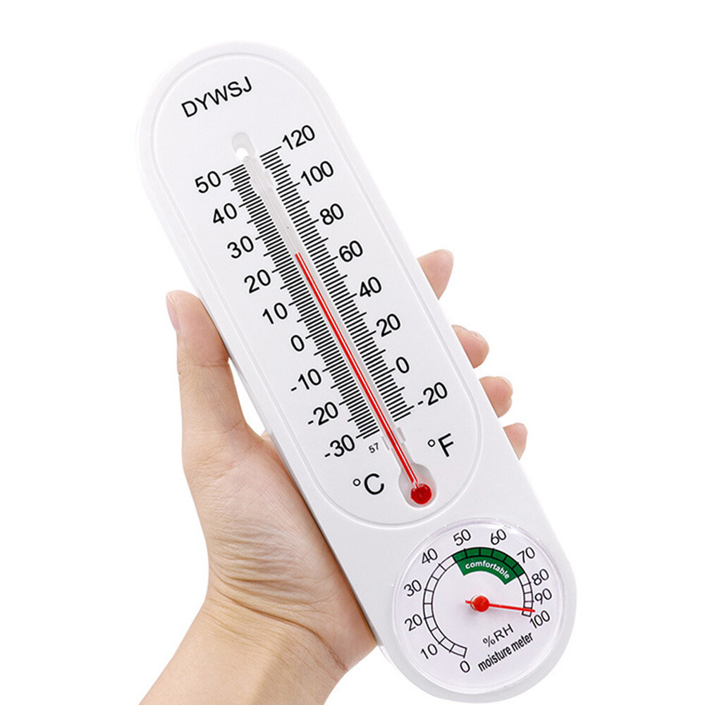 Indoor Digital Thermometer Hygrometer Wall-mounted Household High-precision Pointer Temperature and Humidity Measurement Library Archives Warehouse Thermometer