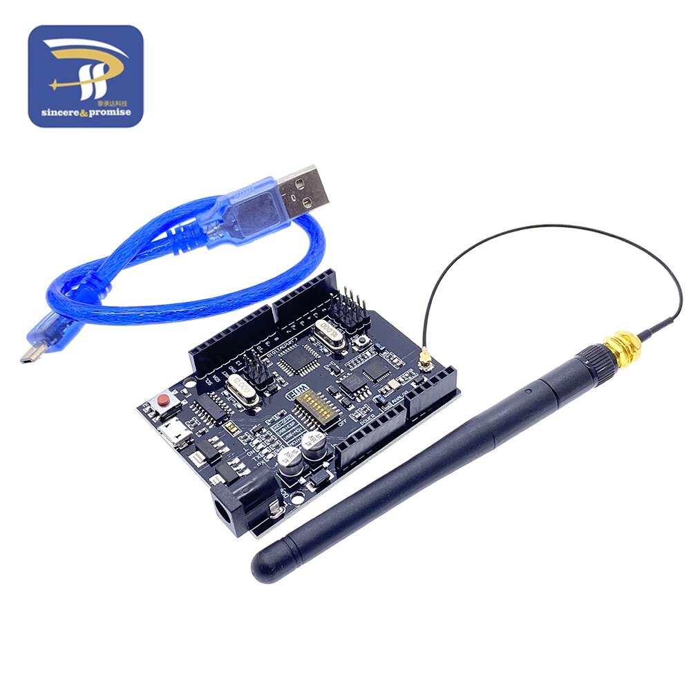 Uno+wifi r3 atmega328p+esp8266 ch340 6v-9v usb-ttl ch340g for arduino nodemcu wemos one development board