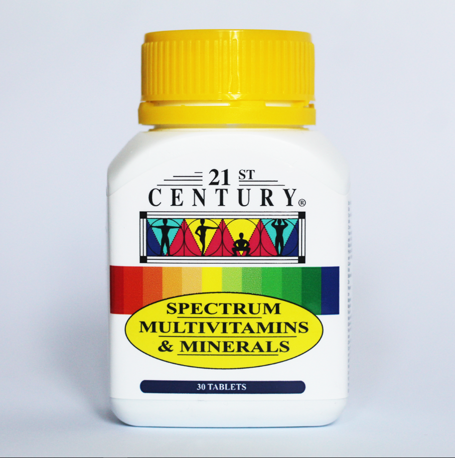 21ST CENTURY SPECTRUM MULTIVITAMIN & MINERALS 30'S Lazada