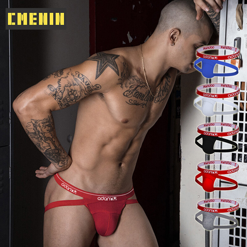 [CMENIN Official Store] G Strings for Men (1 Pieces) Solid Nylon Đồ lót nam sexy Thongs cho nam Jockstrap chất lượng cao Thongs Jockstrap nam và G string Lingeries CMENIN Hip Raise Print Innerwear AD43