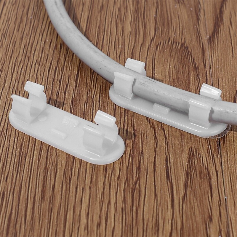 3/5/10 cái Bộ Kẹp giữ dây cáp tự dính kẹp dây cáp điện thoại dữ liệu USB cuộn dây Dây cáp máy tính để bàn quản lý Clip dụng cụ giữ dây tường dây quản lý Clip