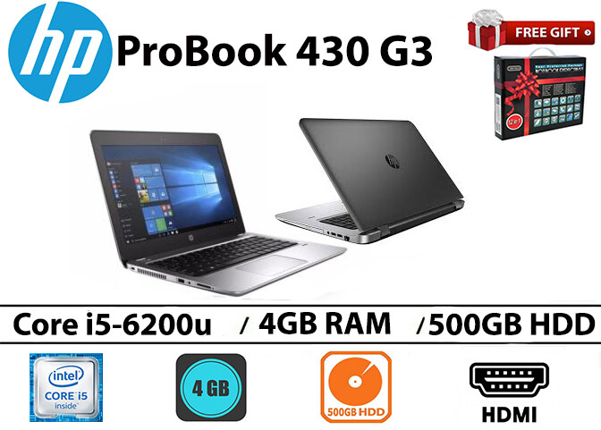HP Probook 430 G3 Core i5-6200u 4GB RAM 500GB HDD 13.3 inch Malaysia