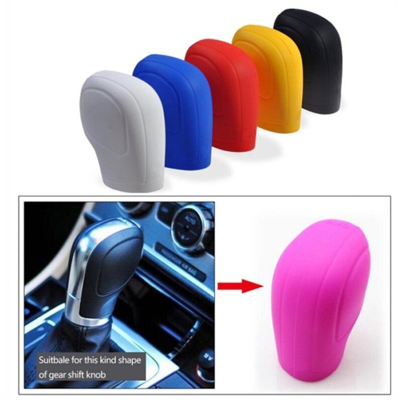 Universal Manual Car Hand Brake Case Silicone Gear Head Shift Knob Cover Gear Shift Collars Handbrake Grip Caps