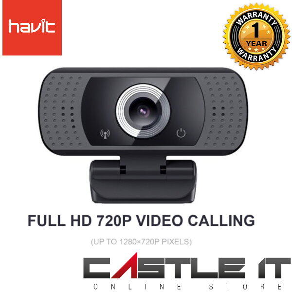 HAVIT HV HN02G 720P FULL HD PRO WEBCAM CAMERA WITH BUILT IN MIC