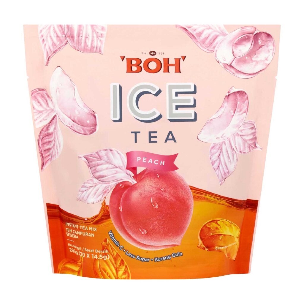 BOH ICE TEA Lemon Lime Peach Orchard Splash【14.5g x 20sticks x