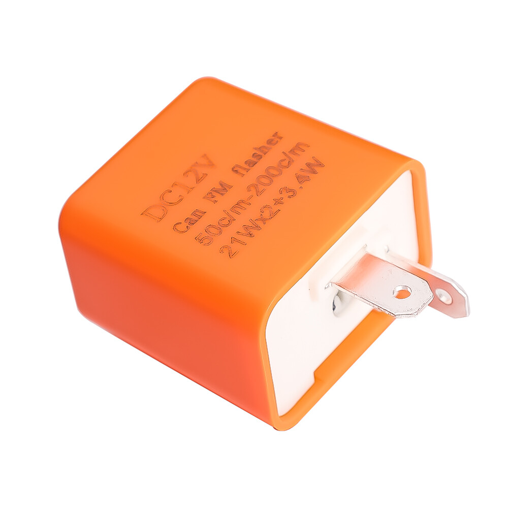 2 Pin LED Flasher Relay 12V Adjustable Frequency of Turn Signals Blinker Indicator Relays For Motorcycle Motorbike Accessories