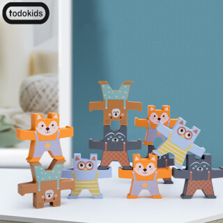 Todokids Bộ đồ chơi bằng gỗ montessori hình gấu dễ thương cho bé xếp chồng cân bằng (Sản phẩm có 2 phiên bản lựa chọn, vui lòng chọn đúng sản phẩm cần mua) - INTL thumbnail