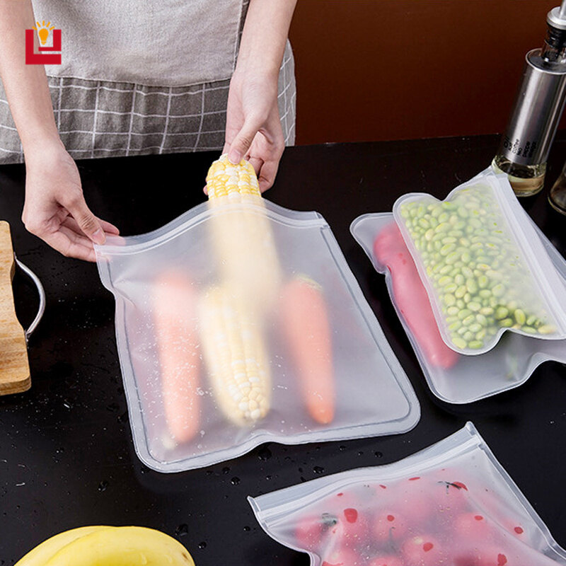 Reusable Storage Bags Vacuum Storage Bags Vacuum Food Bags Vacuum Compression Bags Freezer Storage Bags Refrigerator Fruit and Vegetable Ziplock Bags