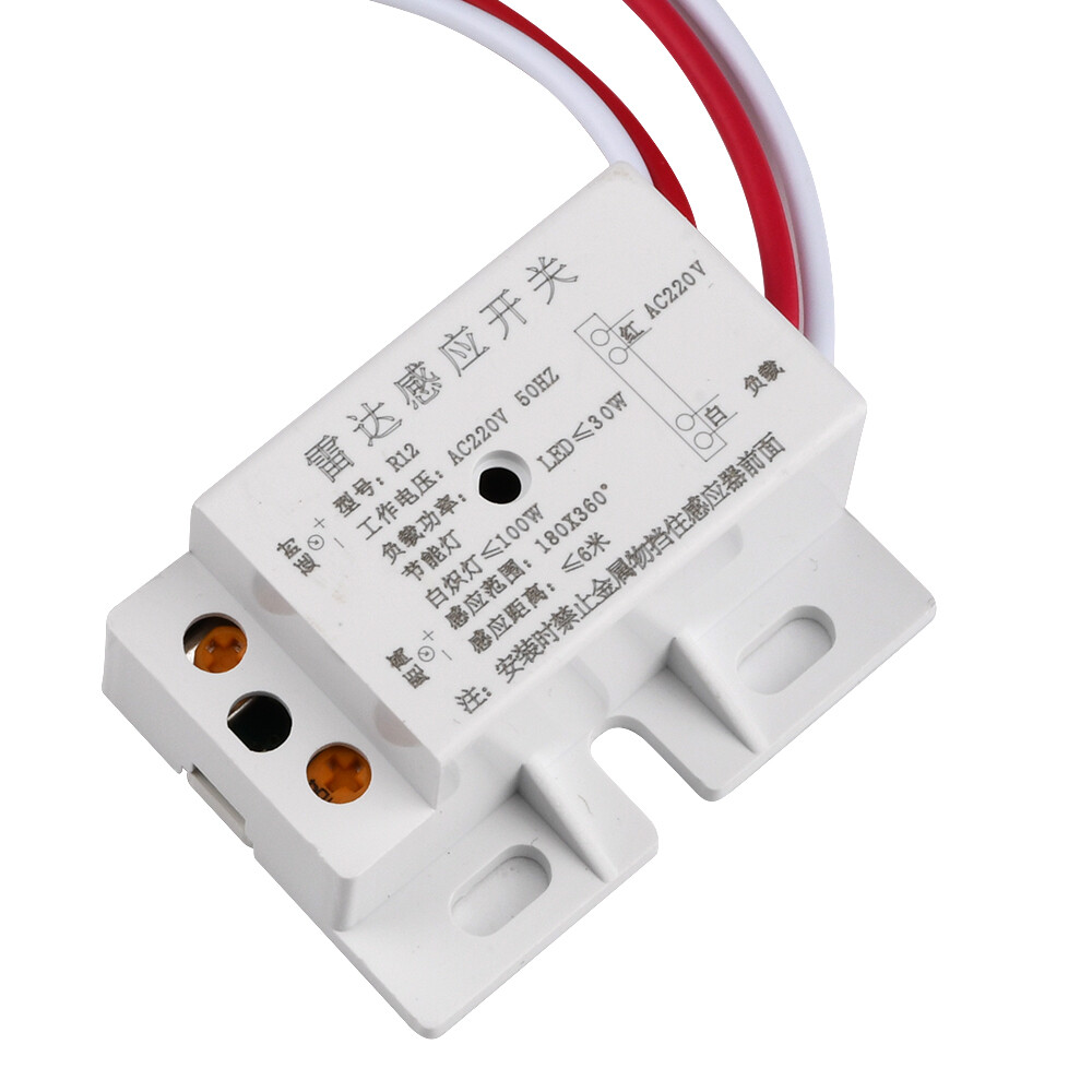 220V Auto Infrared Body Motion Sensor PIR Sensing Switch Microwave Radar Sensor