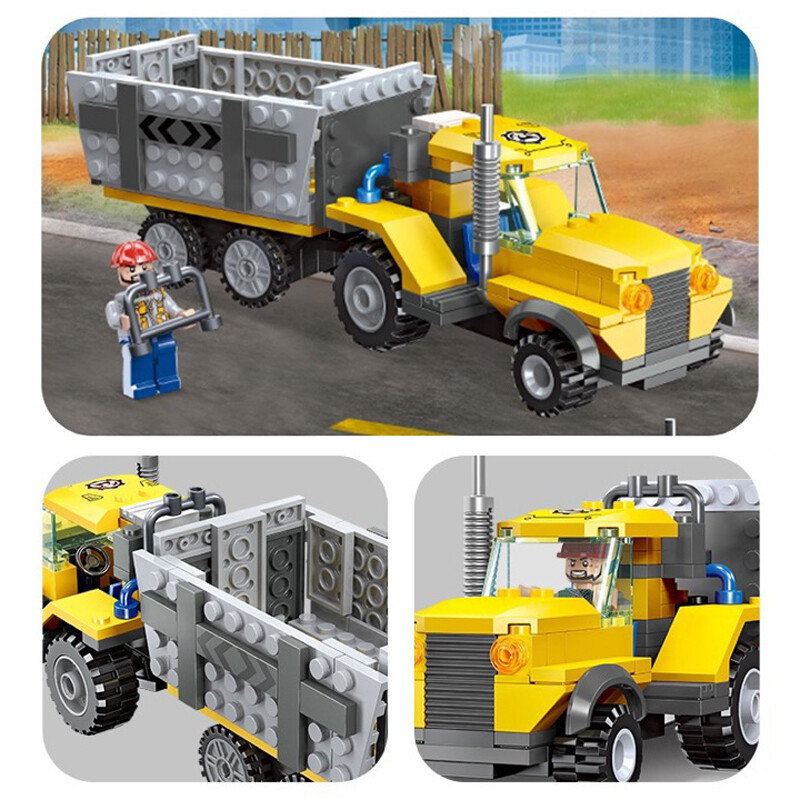 Construction Vehicles Building Block Toy Assembly Particle Children Development Education Collection Toys Puzzle Boys And Girls Birthday Gifts Kids toys 6 Years Old And Above