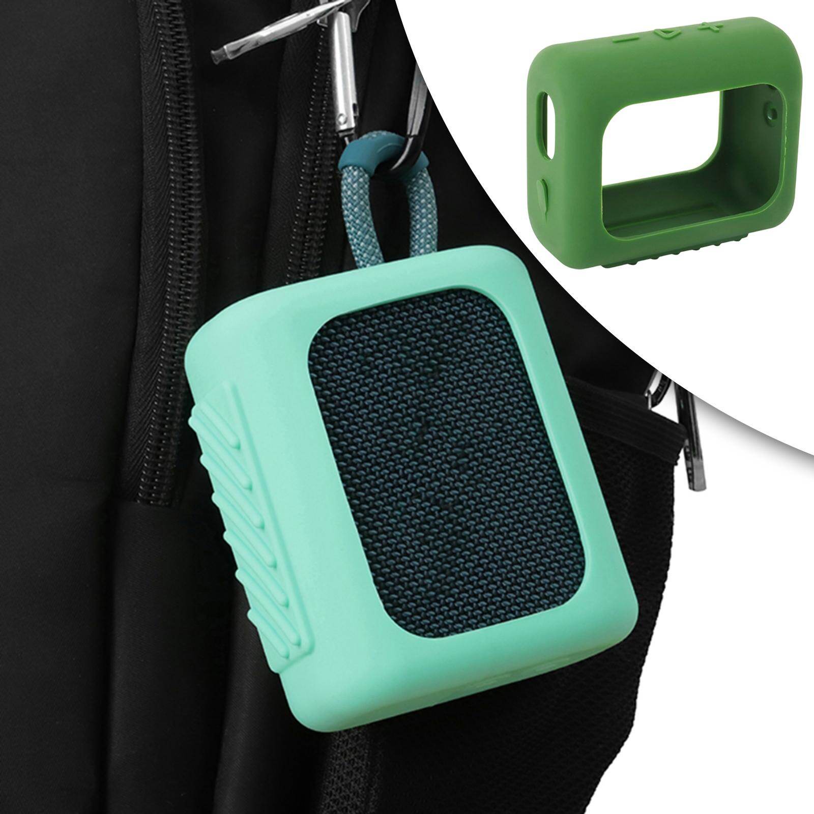Baoblaze Speaker Silicone Case with Bag Hook Speaker Accessories Portable for Go3