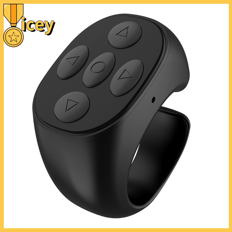 Tik Tok Ring Remote Control Portable Bluetooth Compatible Phone Selfie Timer Page Turner Controller Play Phone Artifact