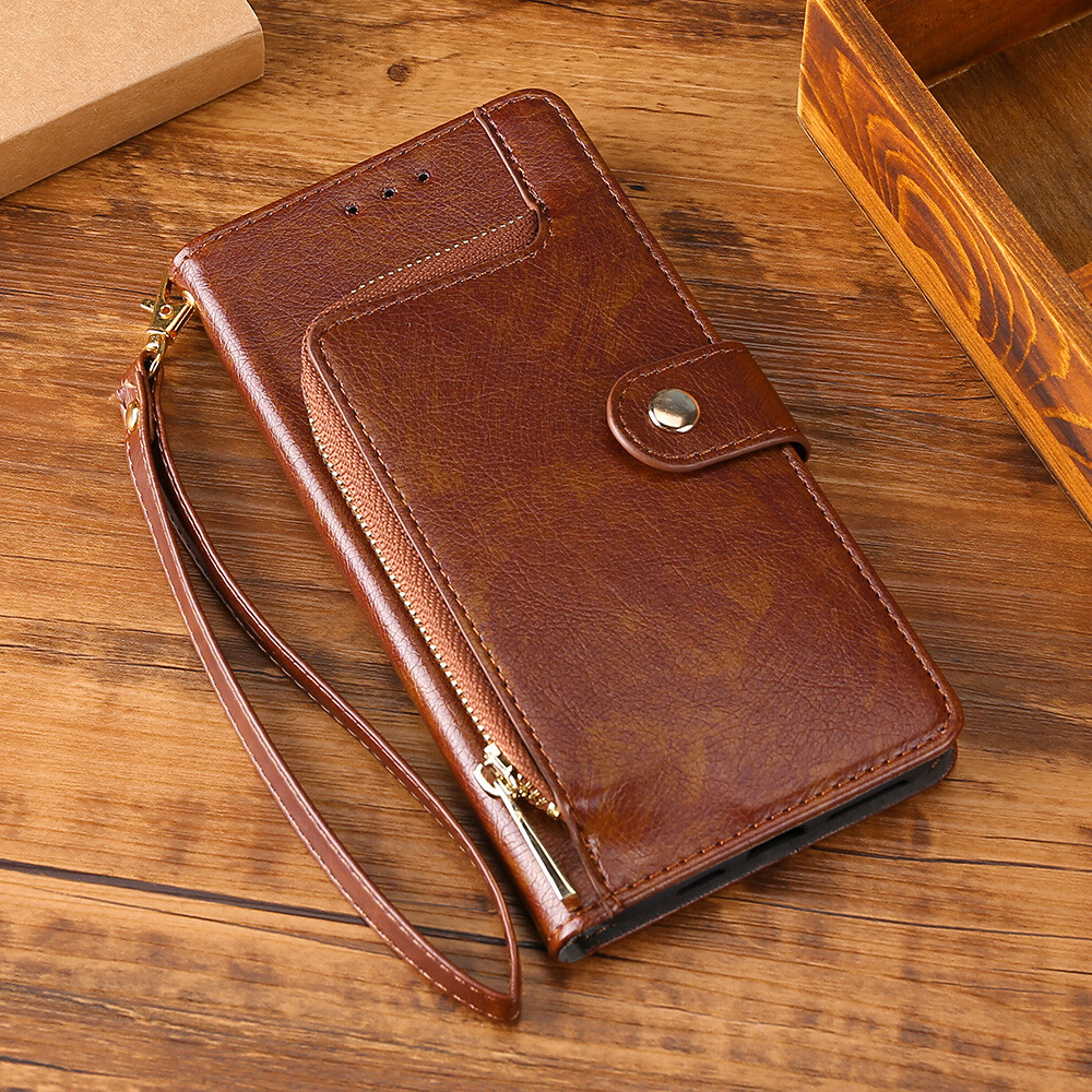 Case For Oppo Reno3 casing Flip-resistant leather + TPU back cover mobile phone case zipper Wallet card multi-function bracket mobile phone case