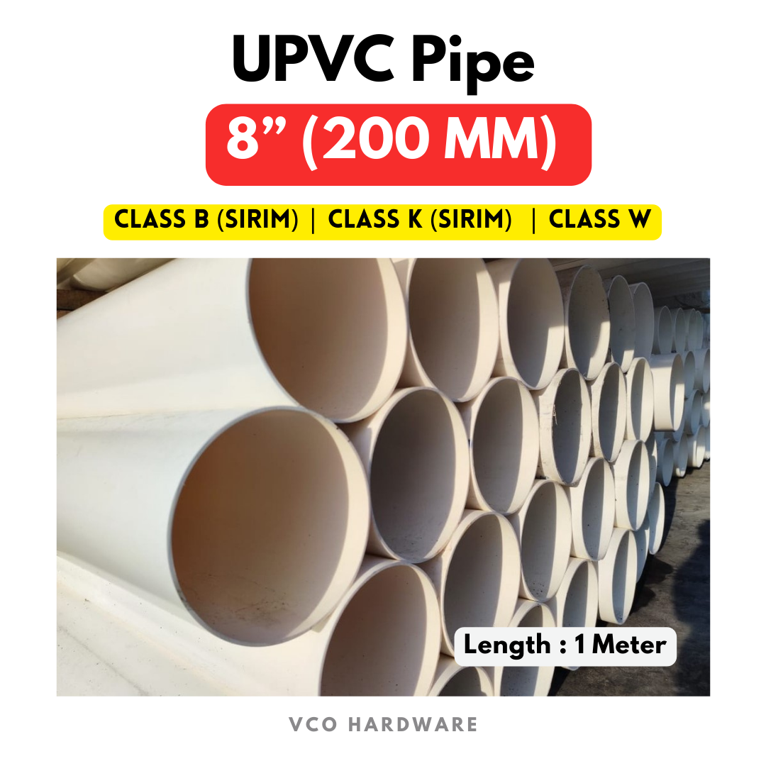 X Meter Mm Upvc Pipe White Pipe Paip Putih Lazada