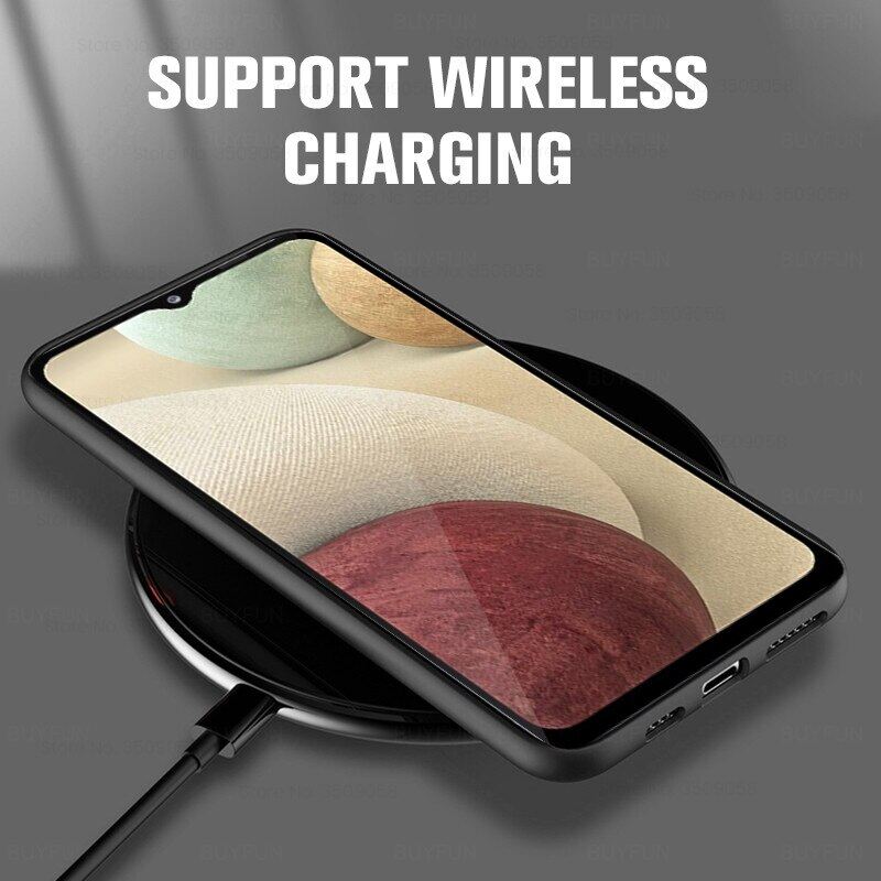 For Samsung Galaxy A12 Phone Case Translucent Matte Frosted Case PC with Soft Touch Designed Poly-Chromatic Independent Button Matte Finish Back Cover for Samsung A12