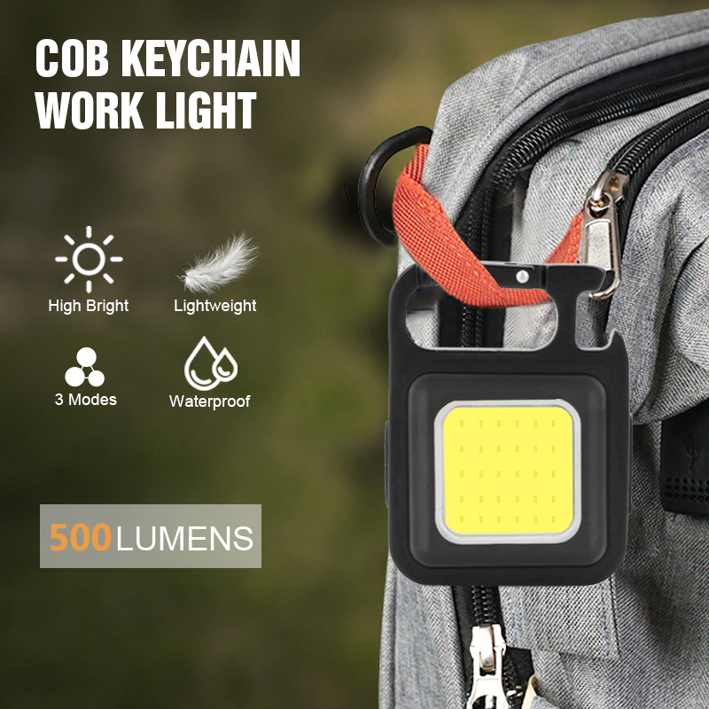 Mini LED Flashlight Pocket Clip Mutifuction Portable Flash Light Pocket Work Light Outdoor Camping Fishing Climbing Lantern