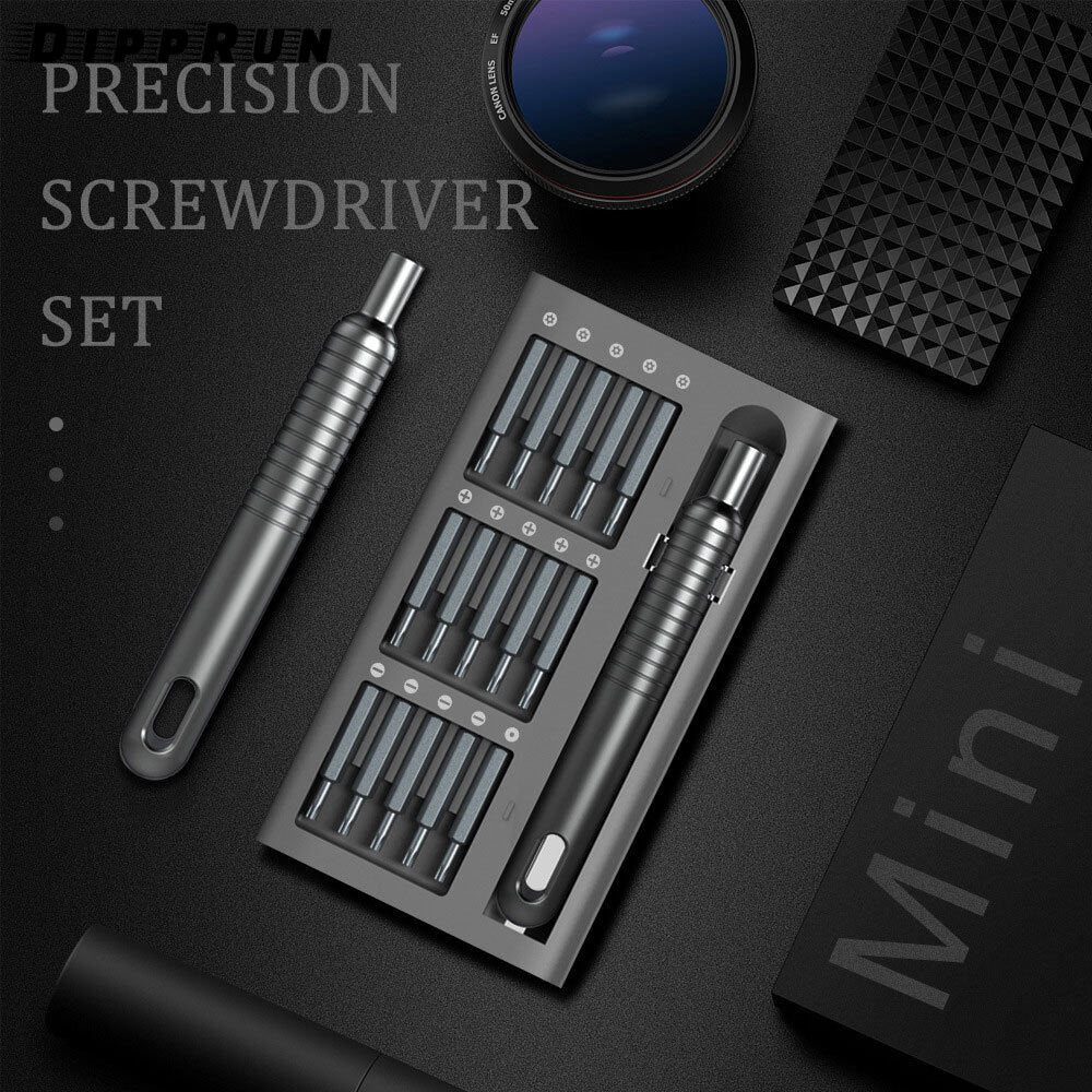 DIPPRUN 31 in 1 Precision Screwdriver Set Mini Magnetic Screwdriver Set Screwdriver Repair Tool for Watch Eyeglass Phone PC Electronics