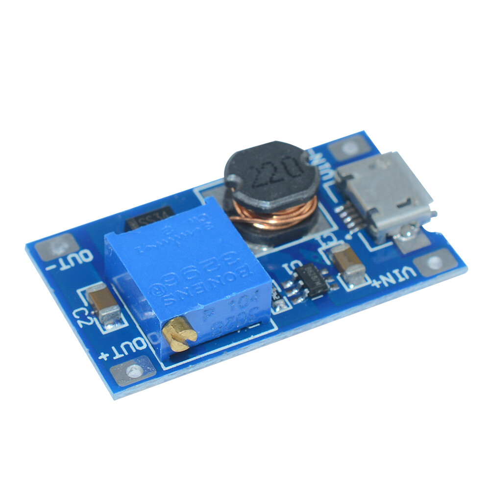 Shockley 2A boost board boost module with MICRO USB 2V-24V to 5V 9V 12V 28V MT3608 DC-DC adjustable boost module