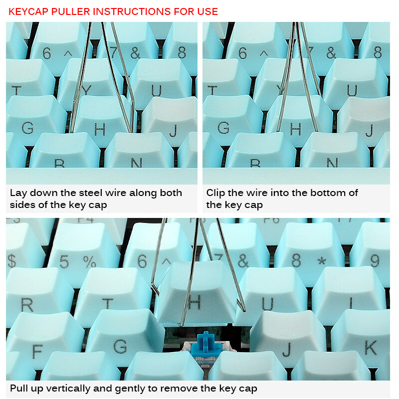 2 trong 1 phổ Bàn Phím Cơ key cap puller Keycap trục Remover Key board nút vắt thay thế dụng cụ vệ sinh