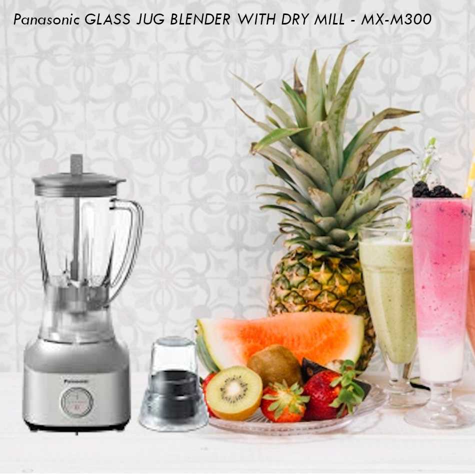 PANASONIC GLASS JUG BLENDER WITH DRY MILL MXM300 Lazada