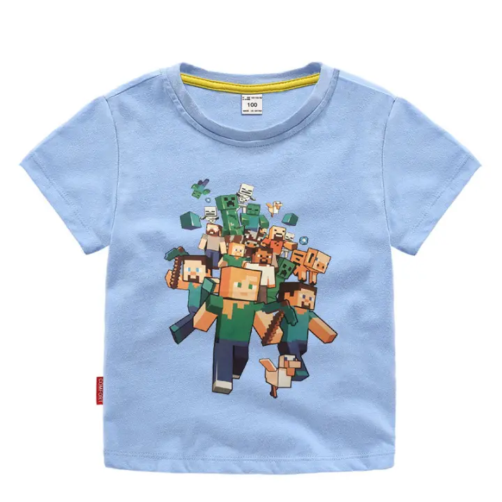 New Children S Clothing Roblox Children S Summer Clothing Short Sleeve T Shirt Boys Undershirt Baby Half Sleeve Summer Clothes Lazada Singapore