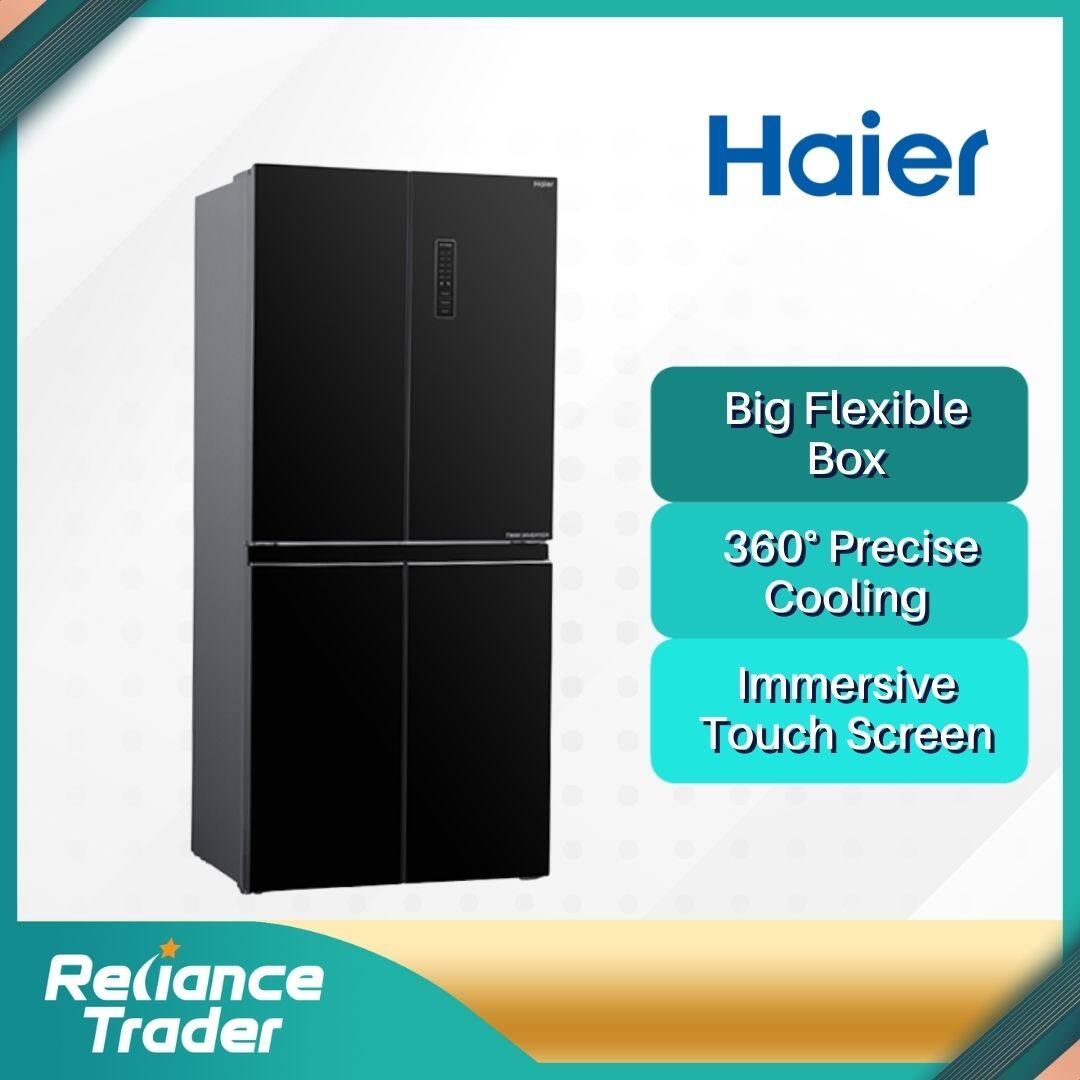 【Free Shipping】Haier 4 Door Refrigerator Glass Door (510L) HRF510GB