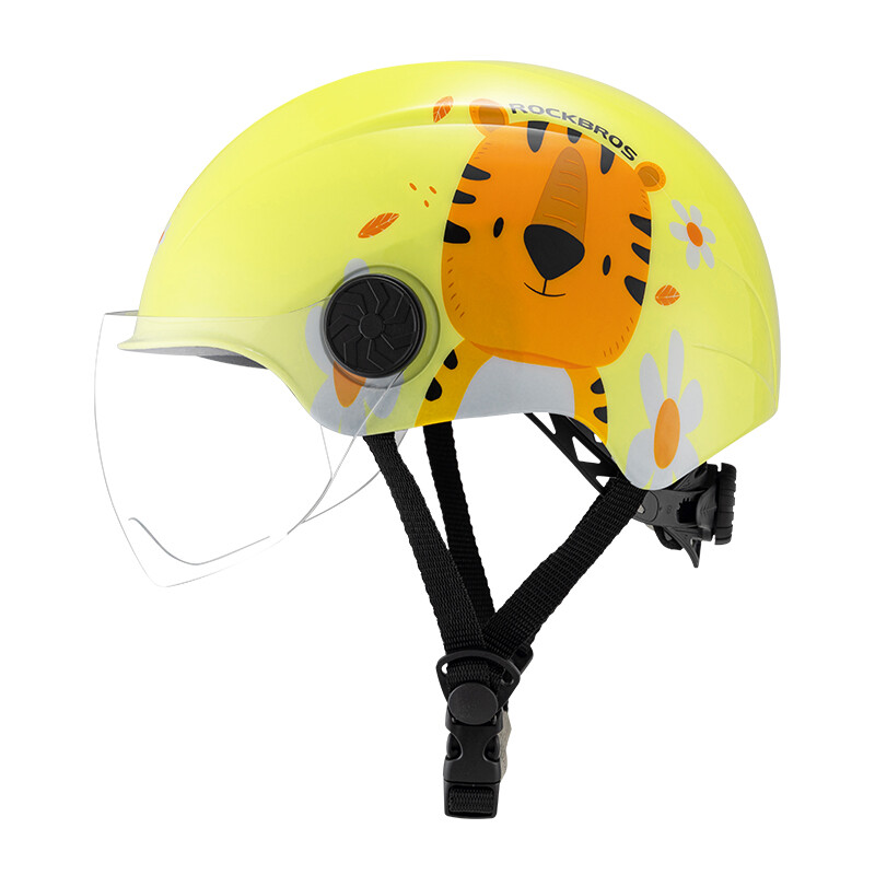 ROCKBROS Children Helmet Boys and Girls MTB Road Bicycle Helmet Motorcycle Electric Bike Half Helmet Kids