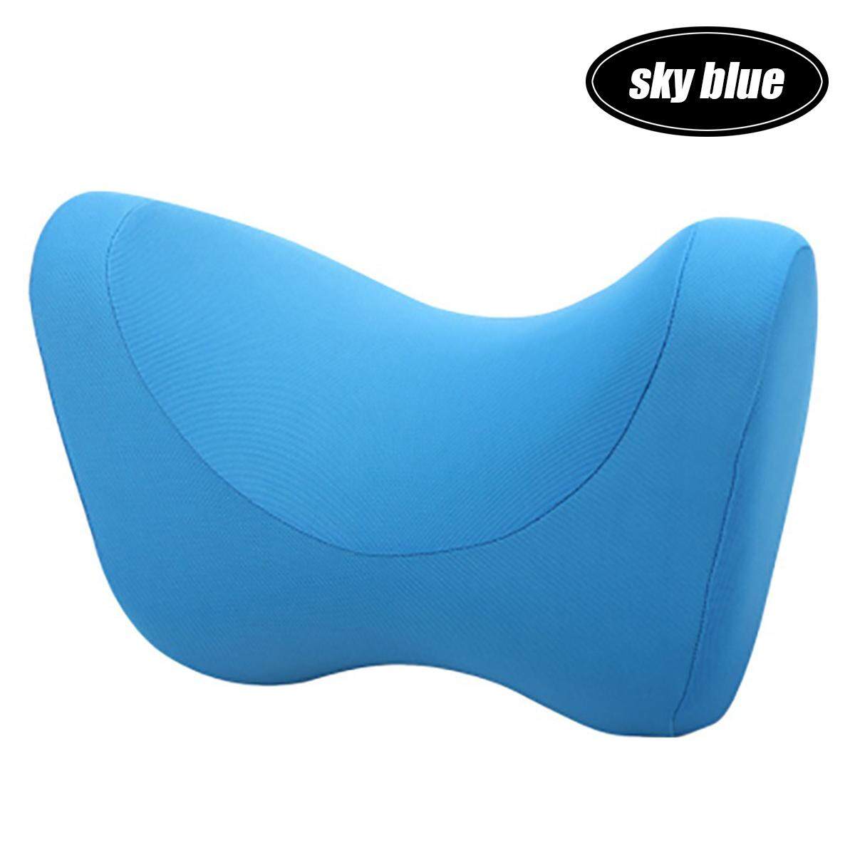 Red Car Seat Headrest Pad Memory Foam Pillow Head Neck Rest Support Cushion