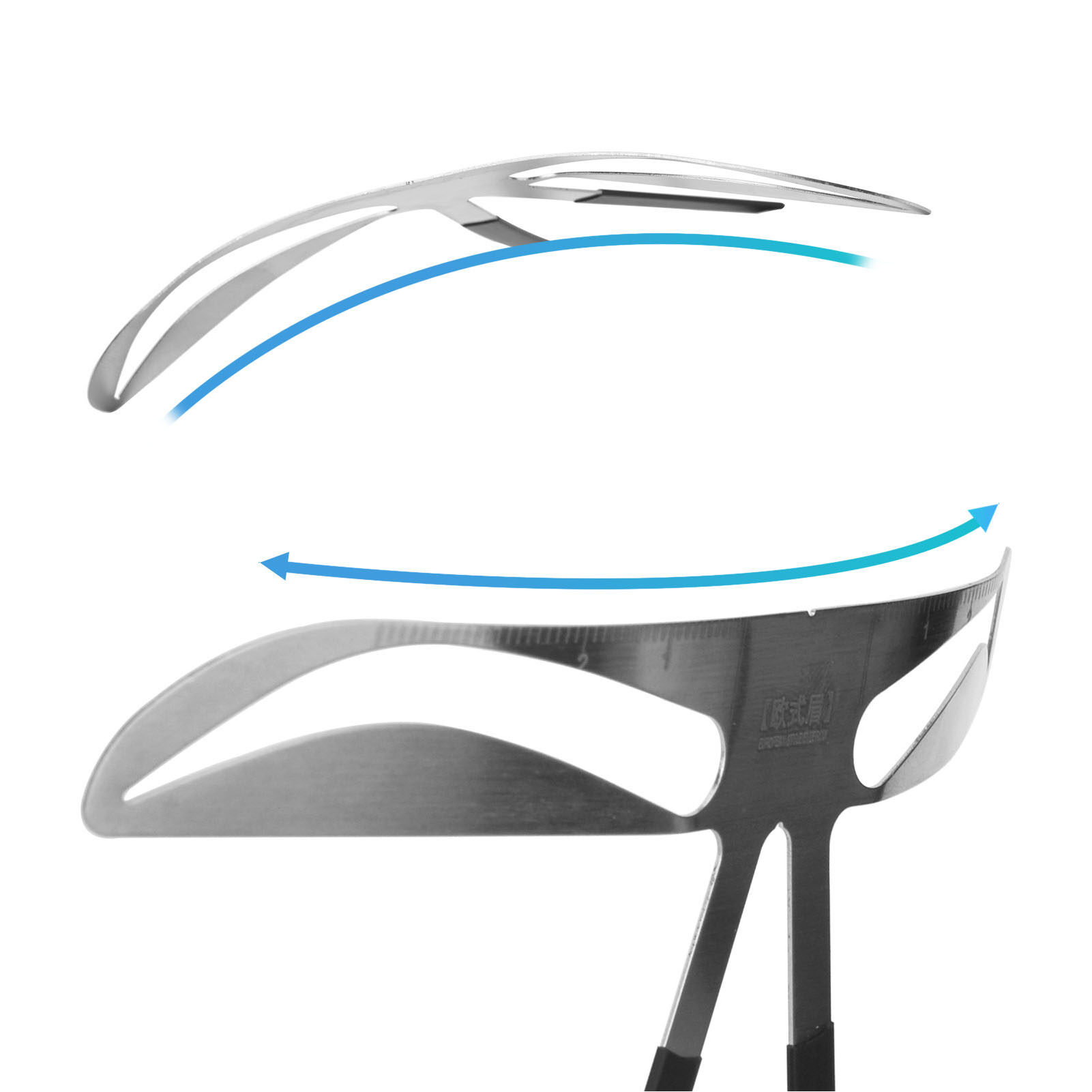 Eyebrow Template, Shaping Eyebrow Ruler Professional Flexible Portable for Home for Microblading