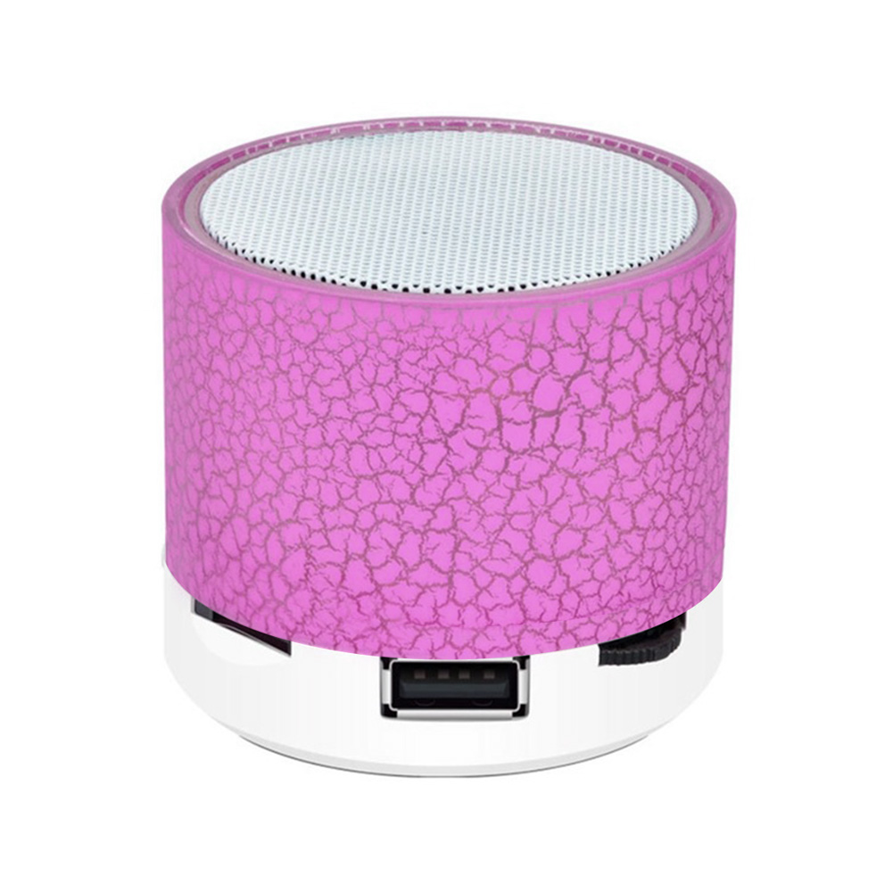 VAORLO Portable S10 Cracks Mini Bluetooth Wireless Speaker With LED Lights Support USB / TF / BLUETOOTH
