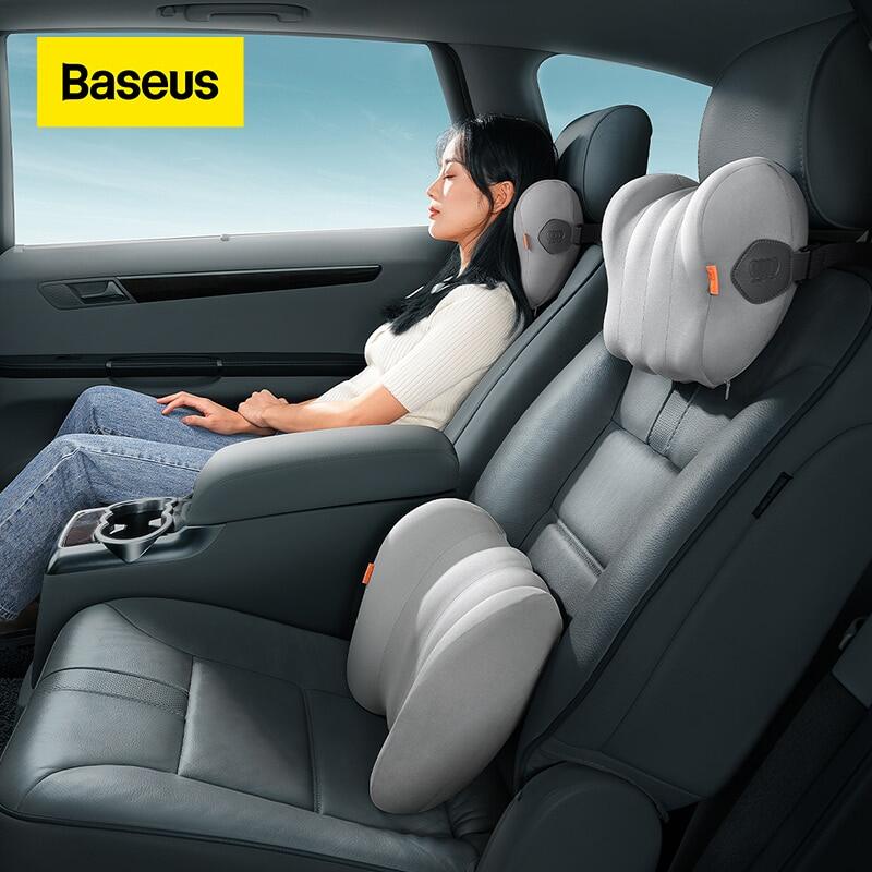 Baseus Car Headrest Waist Pillow 3D Memory Foam Seat Support for Home