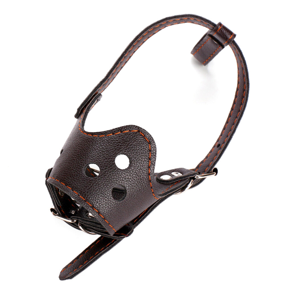 Adjustable Breathable Leather Dog Mouth Muzzle Anti Bark Bite Chew Pet Products All Season Durable Practical Pet Daily Supplies