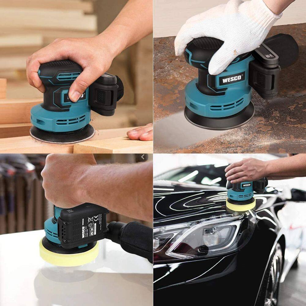 CORE 10 PCS 180-1500 Grits Hook and Loop Bench Grinder Random Orbital Sander Polishing Sanding Discs Orbital Sander Pads Polishing Pad Sandpaper