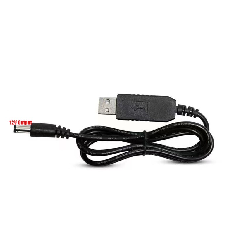 Usb cable usb to dc 5.5x2.1mm charging cable power supply cable hole 5v to dc 9v/12v boost lines usb cable plug